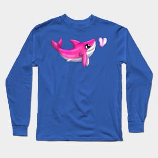 Shark Bites! (Pink) Long Sleeve T-Shirt